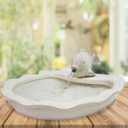 Glazed Ceramic Fish Garden Fountain