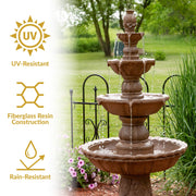 Four-Tier Pineapple Garden Fountain