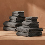 Waffle-Weave Cotton Bath Towel Set