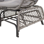 Polyrattan Double Egg Glider Chair
