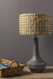 Seagrass Shade Resin Table Lamp