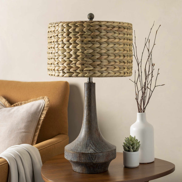 Seagrass Shade Resin Table Lamp