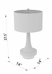Seagrass Shade Resin Table Lamp