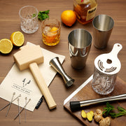 Crystal and Steel Cocktail Barware Set