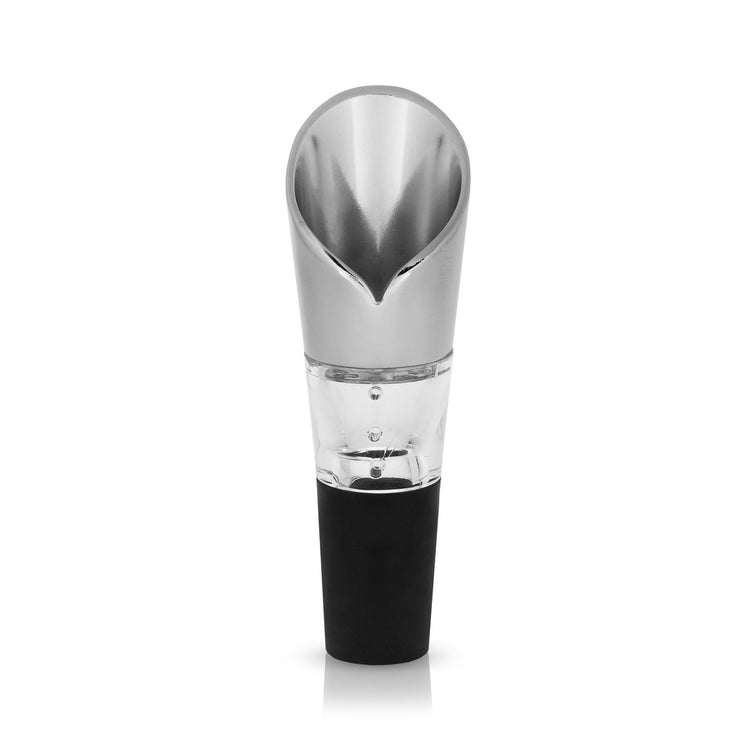 Polished Metal Aerating Wine Pourer