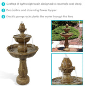 Two-Tier Resin Outdoor Fountain