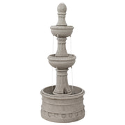 Three-Tier Polyresin Outdoor Fountain