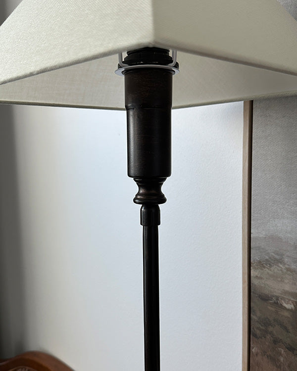 Ivory Adjustable Bronze Table Lamp