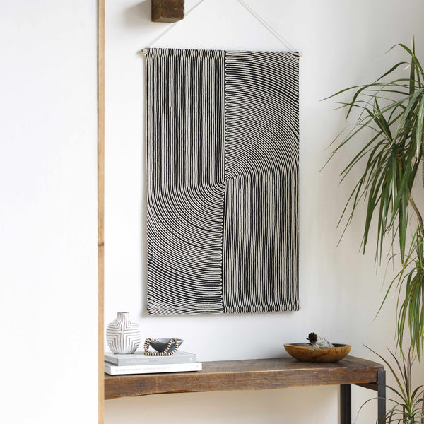 Hand-Woven Geometric Cotton Wall Hanging