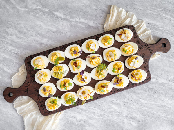 Engraved Wood Deviled Egg Serving Board