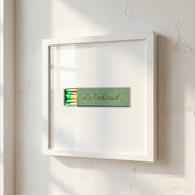 Matchbox Still Life Framed Print — Framed still-life print of a matchbox, in three frame finishes and three sizes