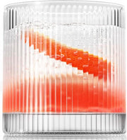 Ribbed Clear Glass Old-Fashioned Tumbler