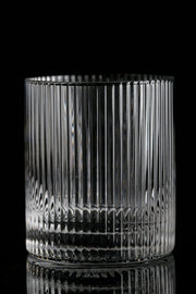 Ribbed Clear Glass Old-Fashioned Tumbler