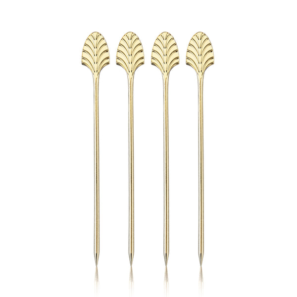 Gold-Plated Art Deco Cocktail Picks