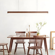 Wood Linear Pendant Chandelier, 100–150 cm