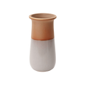 Half-Dip Glaze Clay Vase
