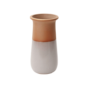 Half-Dip Glaze Clay Vase