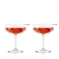 Faceted Crystal Coupe Glass Set
