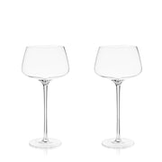 Angled Crystal Spritz Cocktail Glasses