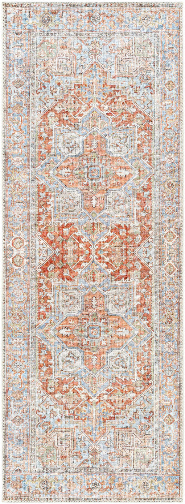 Vintage-Style Washable Area Rug