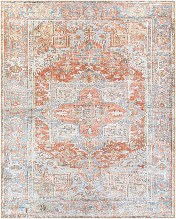 Vintage-Style Washable Area Rug