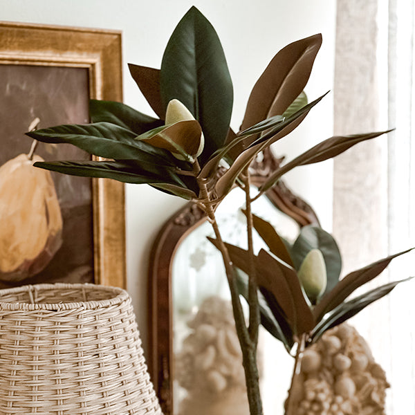Potted Faux Magnolia Tree