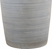 Striped Resin Table Lamp — scale reference and proportion detail