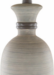 Striped Resin Table Lamp — alternate color temperature setting