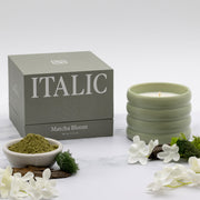 Ridged Ceramic Soy Candle