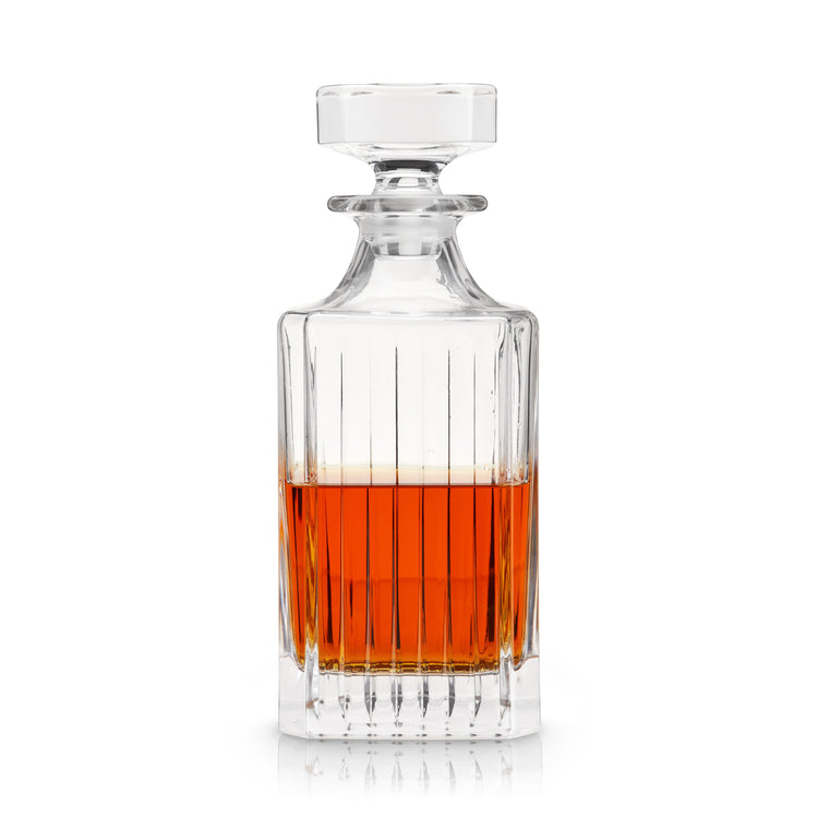 Ribbed Crystal Spirits Decanter