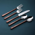 Beveled Handle Stainless Flatware Set