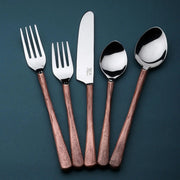 Beveled Handle Stainless Flatware Set