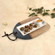 Marble Acacia Wood Serving Board