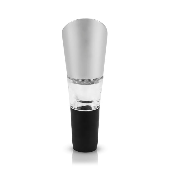Polished Metal Aerating Wine Pourer