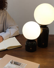 Marble Globe Tall Table Lamp