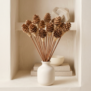 Pinecone-Tipped Rattan Reed Diffuser Sticks