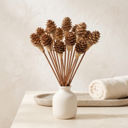 Pinecone-Tipped Rattan Reed Diffuser Sticks