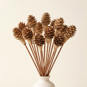 Pinecone-Tipped Rattan Reed Diffuser Sticks