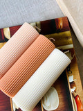 Ribbed Wax Pillar Candle