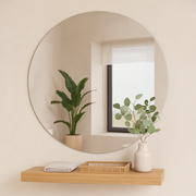 Frameless Round Wall Mirror
