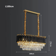 Tiered Crystal Drop Pendant Chandelier