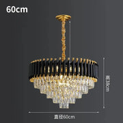 Tiered Crystal Drop Pendant Chandelier