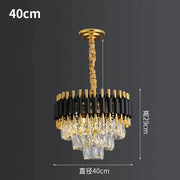Tiered Crystal Drop Pendant Chandelier