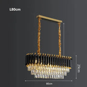Tiered Crystal Drop Pendant Chandelier