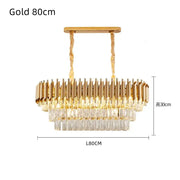 Tiered Crystal Drop Pendant Chandelier
