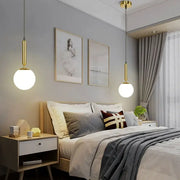 Frosted Glass Globe Pendant Light