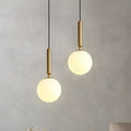 Frosted Glass Globe Pendant Light