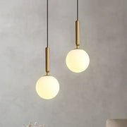 Frosted Glass Globe Pendant Light
