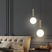Frosted Glass Globe Pendant Light