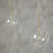 Clear Glass Globe Pendant Light